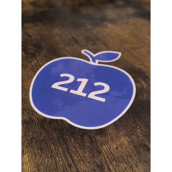New York City NYC 212 Big Apple Decal Area Code Phone Sticker (2 Pack) - Picture 3 of 3